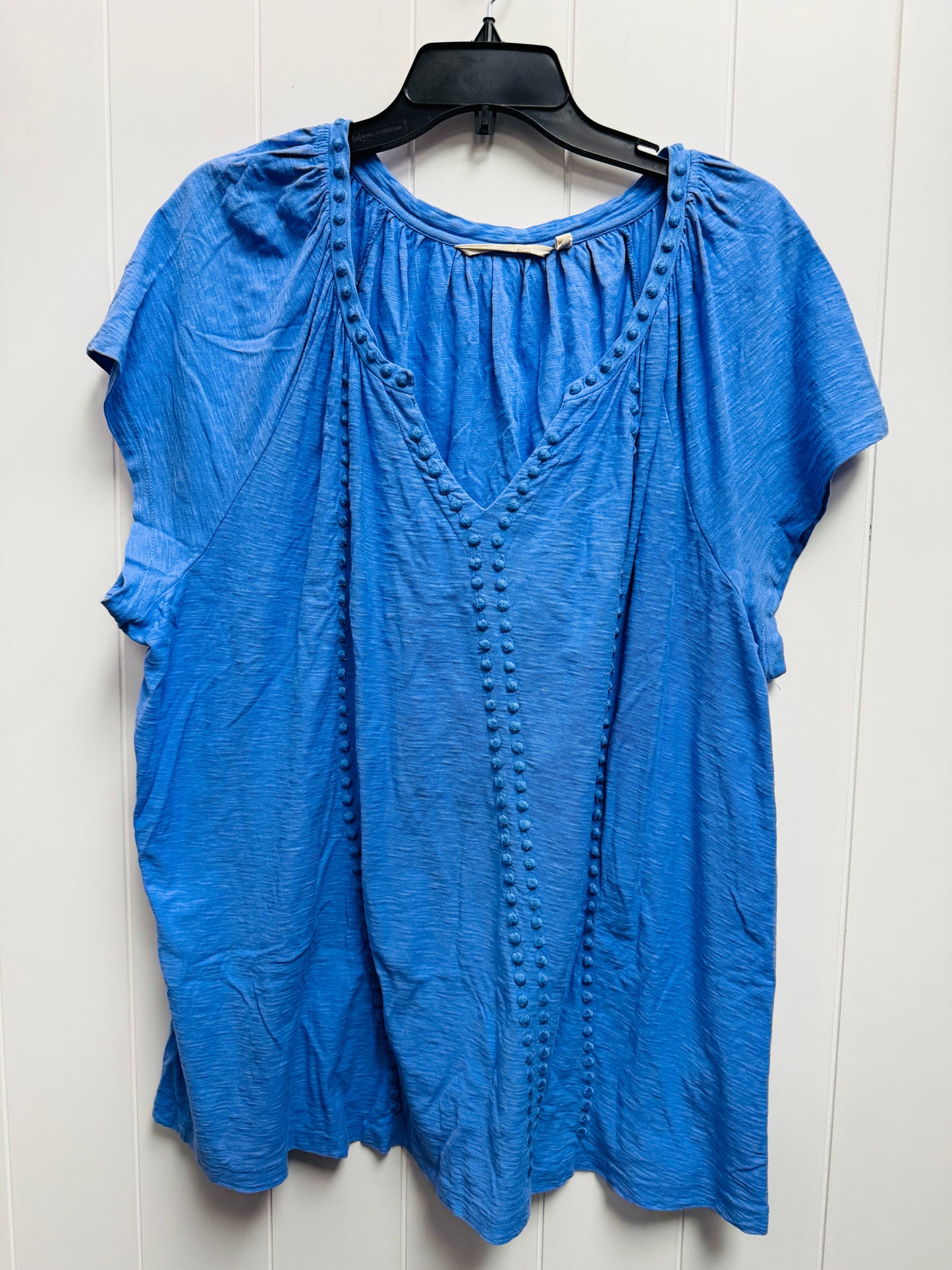 Top Short Sleeve By Soft Surroundings In Blue, Size: 3x