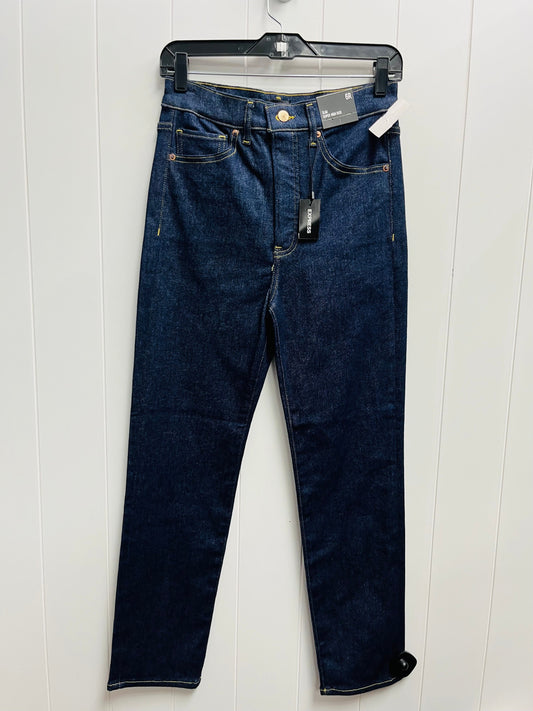 Jeans Straight By Express In Blue Denim, Size: 6