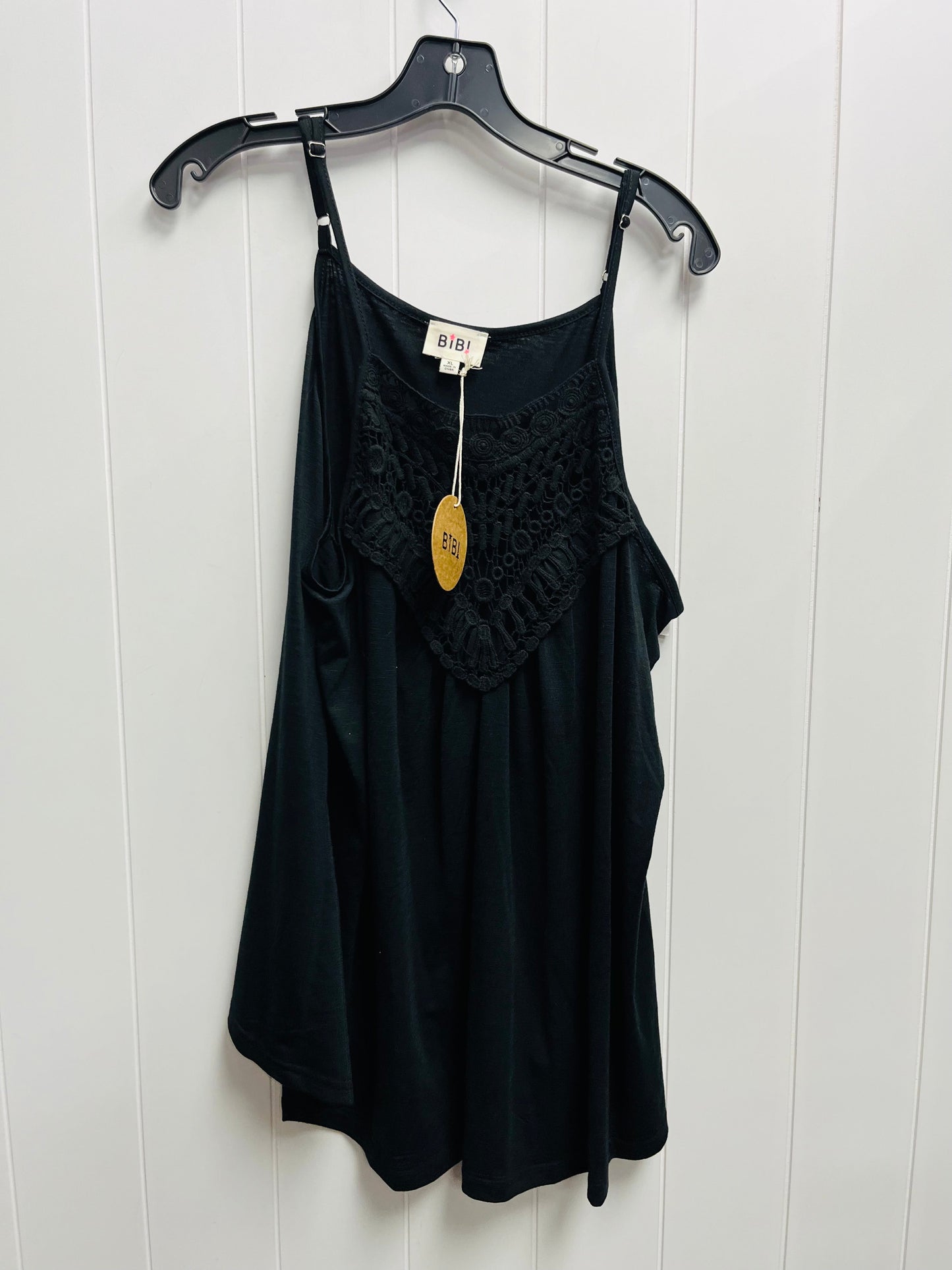 Top Sleeveless By Bibi In Black, Size: Xl