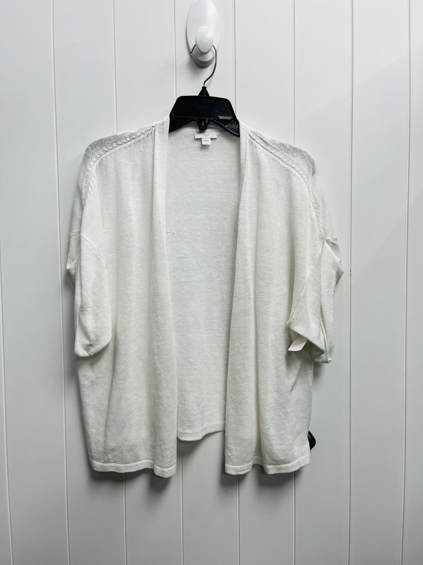 Sweater Cardigan By J. Jill In White, Size: L