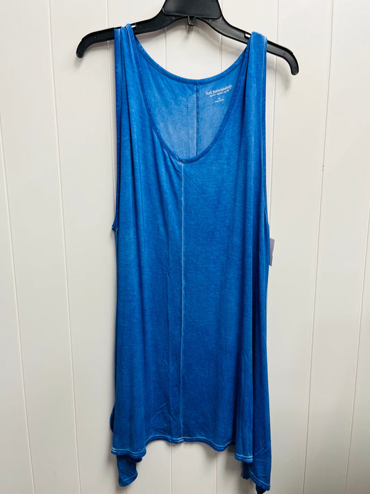 Top Sleeveless Basic By Soft Surroundings In Blue, Size: 3x