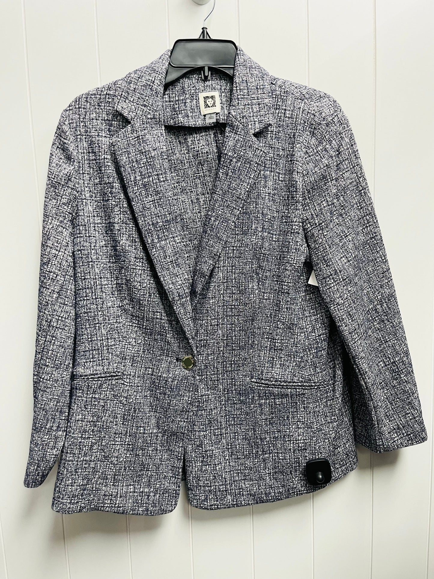 Blazer By Anne Klein In Blue, Size: L