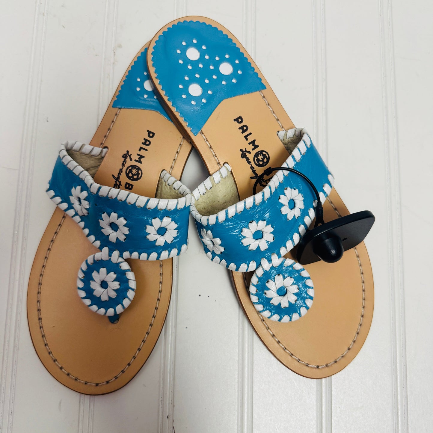 Sandals Flats By Palm Beach  In Blue, Size: 6.5