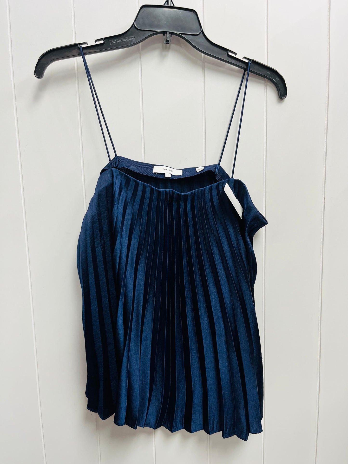 Top Sleeveless By Vince In Navy, Size: L