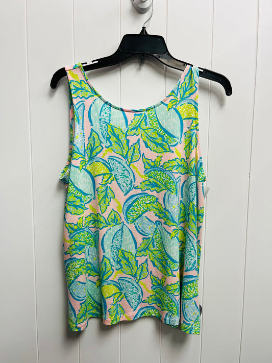 Top Sleeveless Designer By Lilly Pulitzer In Green, Size: M