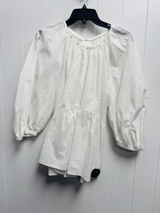 Top Long Sleeve By POMANDER In White, Size: Xl