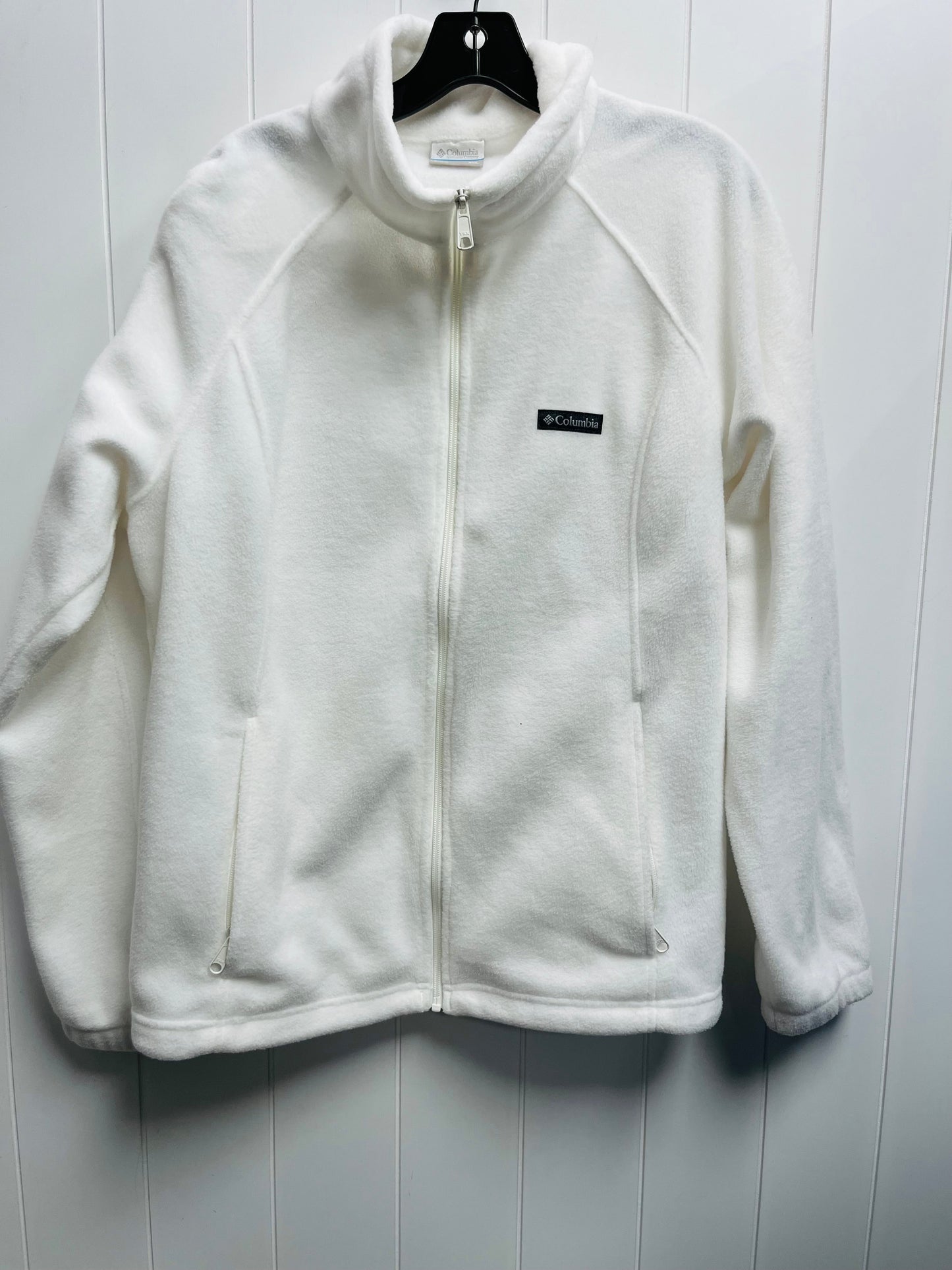 Jacket Fleece By Columbia In White, Size: Xxl