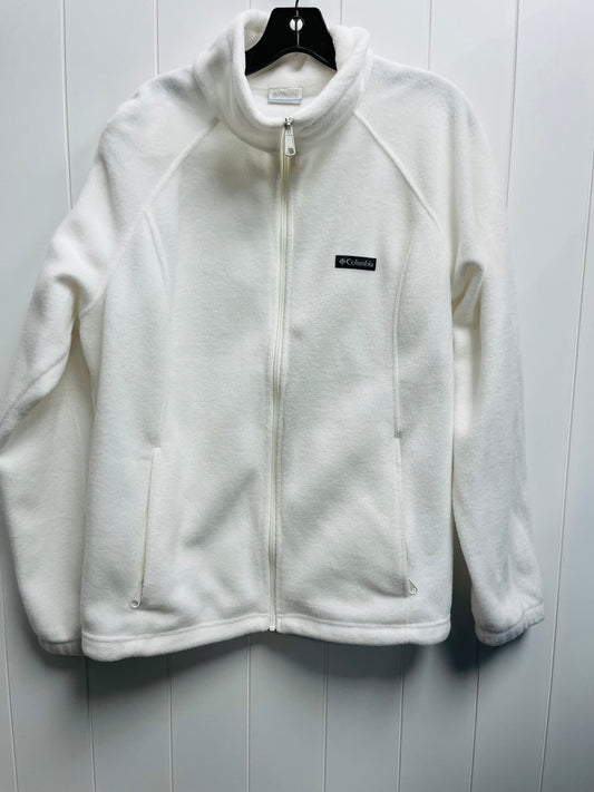 Jacket Fleece By Columbia In White, Size: Xxl