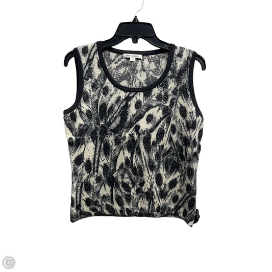 Top Sleeveless Luxury Designer By St John Collection In Black & White, Size: S
