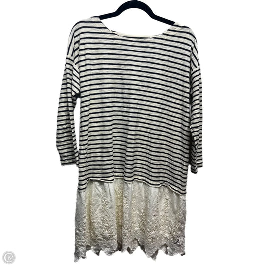 Dress Casual Short By Soft Surroundings In Blue & Cream, Size: S