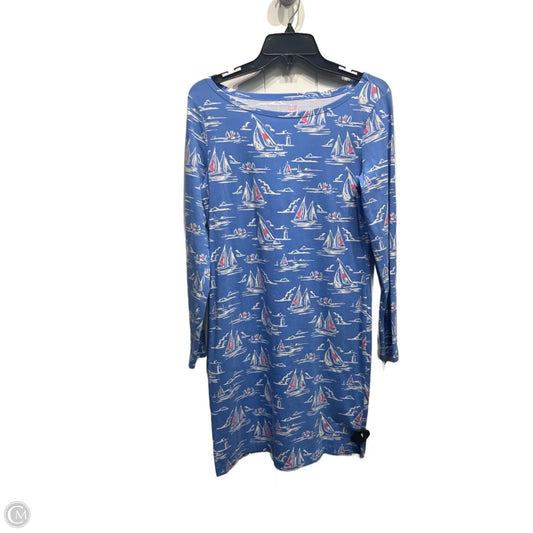 Dress Casual Short By Vineyard Vines In Blue & White, Size: S