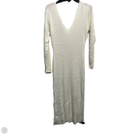 Dress Sweater By Boohoo Boutique In Cream, Size: M