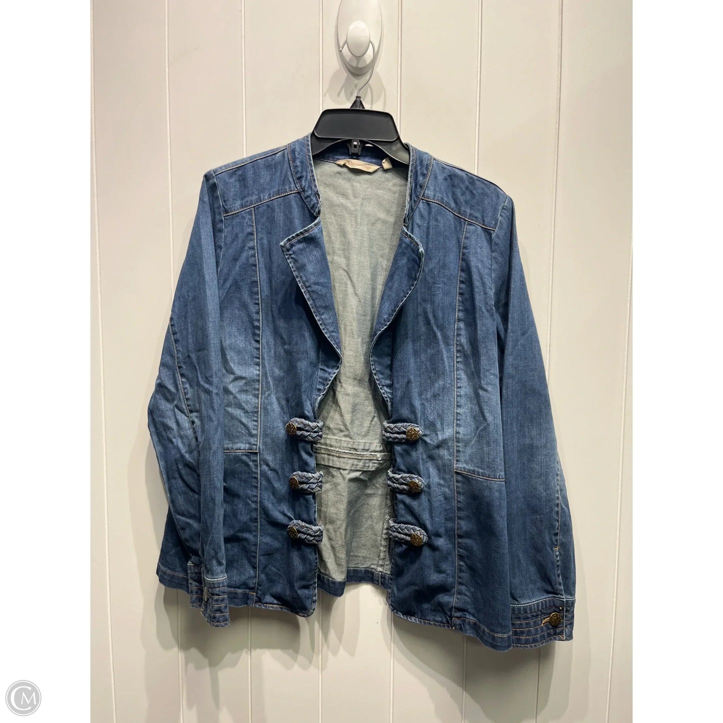 Blazer By Soft Surroundings In Blue Denim, Size: M