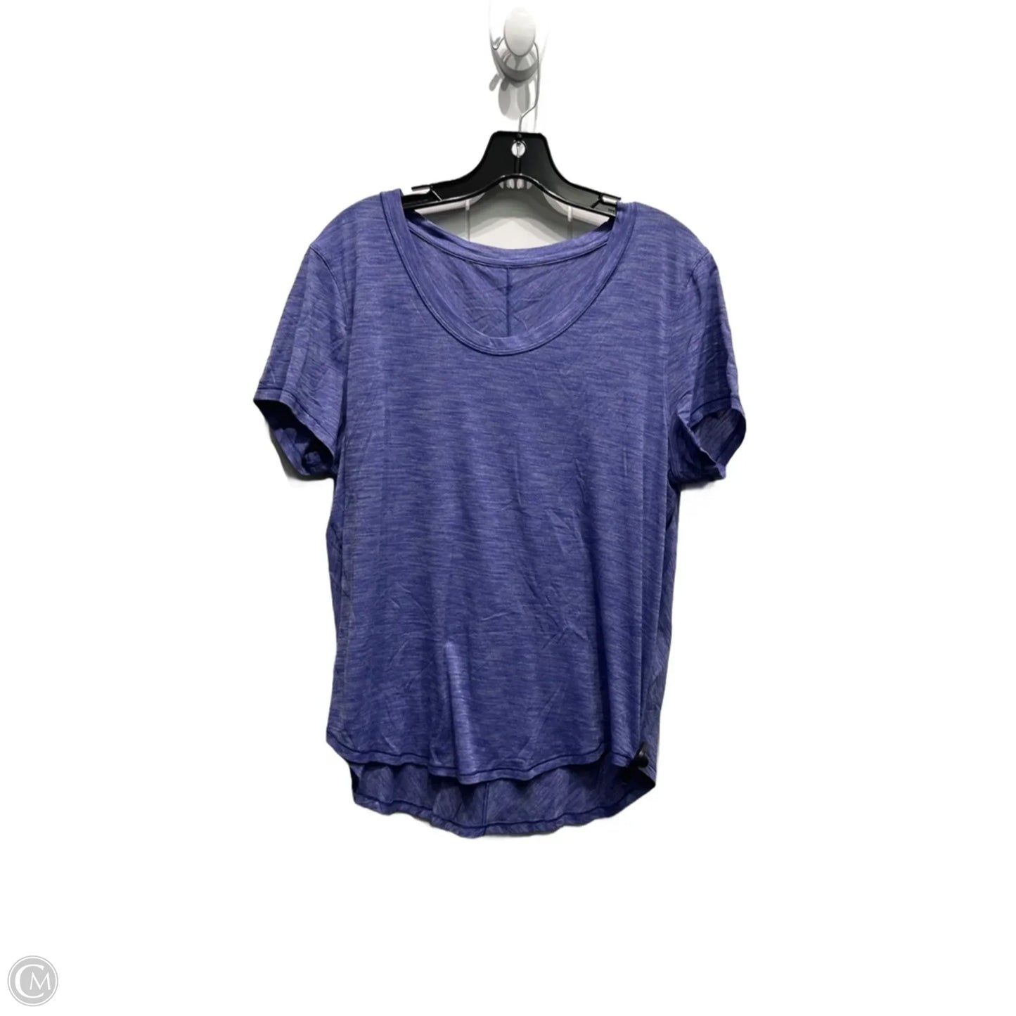 Athletic Top Short Sleeve By Lululemon In Purple, Size: M