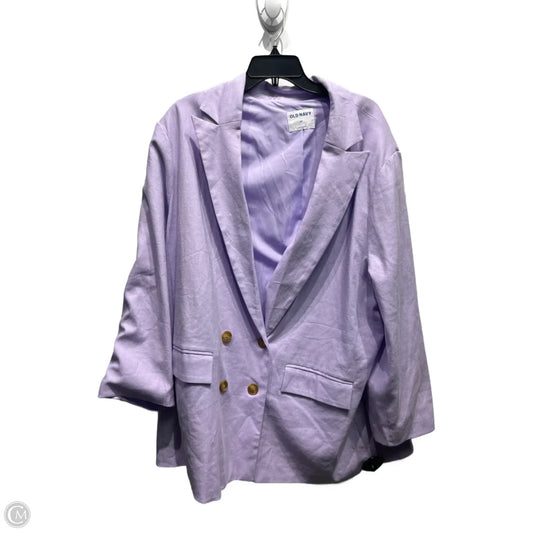 Blazer By Old Navy In Purple, Size: 2x