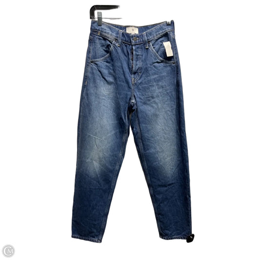 Jeans Straight By Banana Republic In Blue Denim, Size: 2