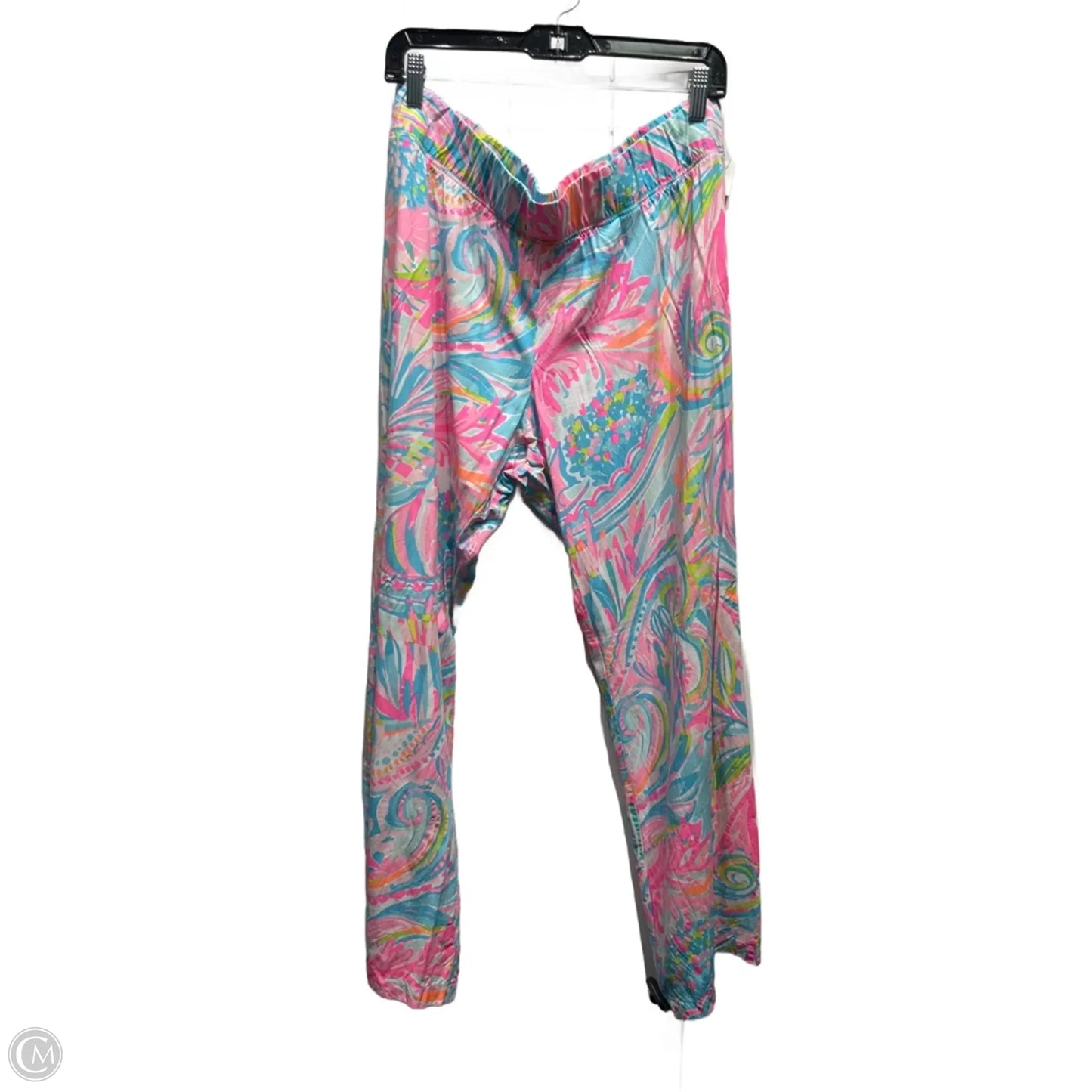 Pants Designer By Lilly Pulitzer In Blue & Pink, Size: Xl
