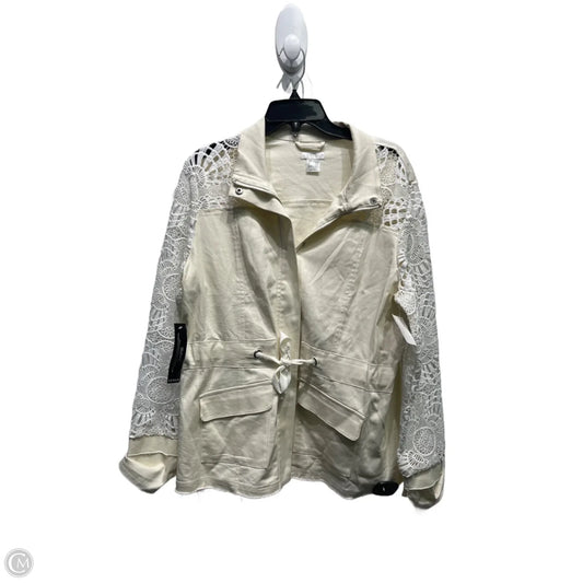 Jacket Other By Venus In Tan & White, Size: L