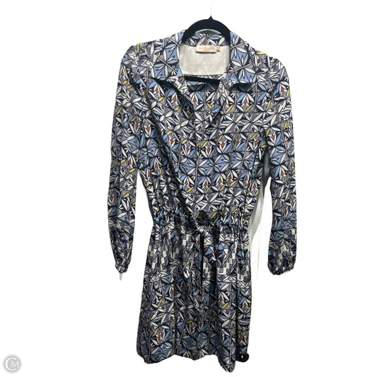 Dress Designer By Tory Burch In Blue & White, Size: S