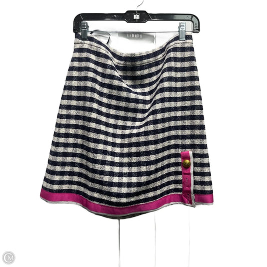 Skirt Mini & Short By J. Crew In Blue & White, Size: 8