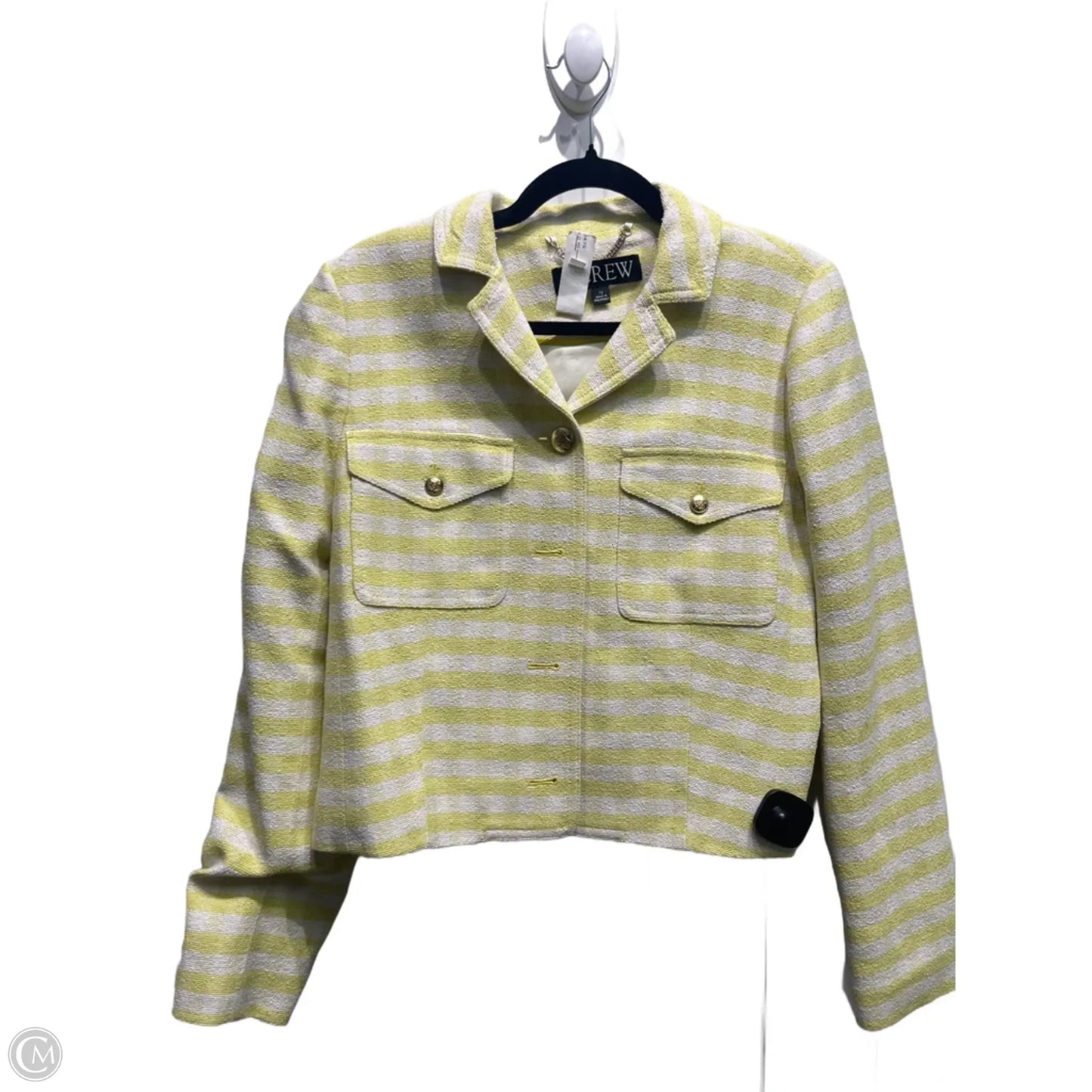 Blazer By J. Crew In Yellow, Size: 12