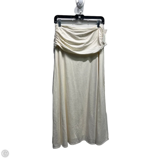 Skirt Maxi By Abercrombie And Fitch In Cream, Size: Sp