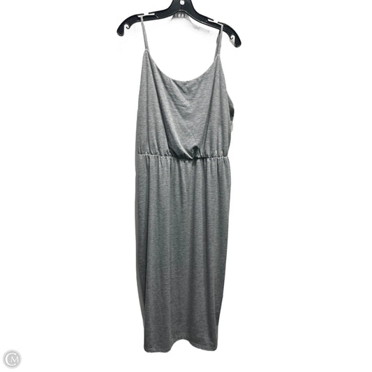 Dress Casual Midi By Old Navy In Grey, Size: Xl