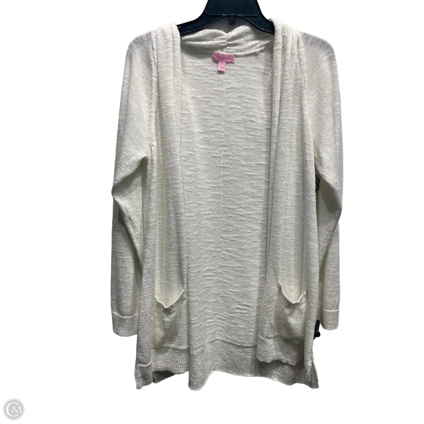 Sweater Cardigan Designer By Lilly Pulitzer In White, Size: Xl
