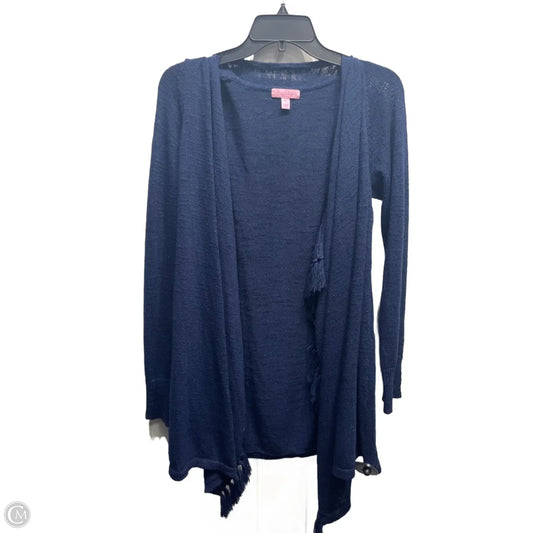 Sweater Cardigan Designer By Lilly Pulitzer In Navy, Size: Xl