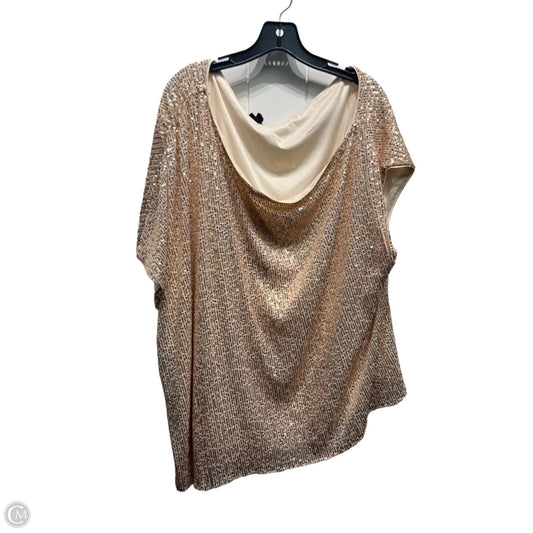 Top Short Sleeve By Torrid In Gold, Size: 3x