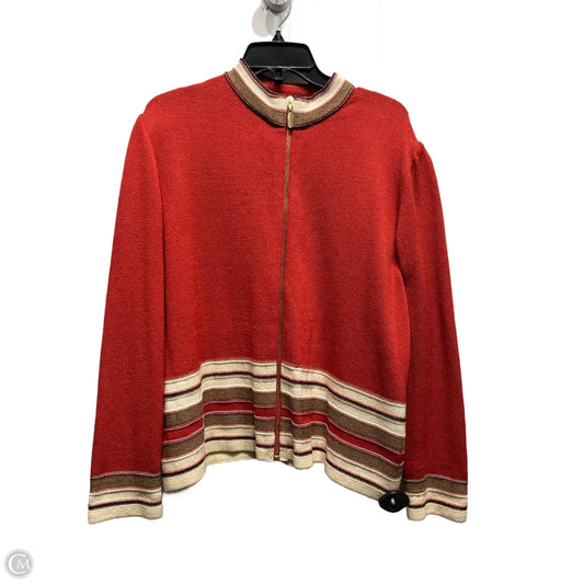 Blazer Luxury Designer By St John Collection In Red, Size: L