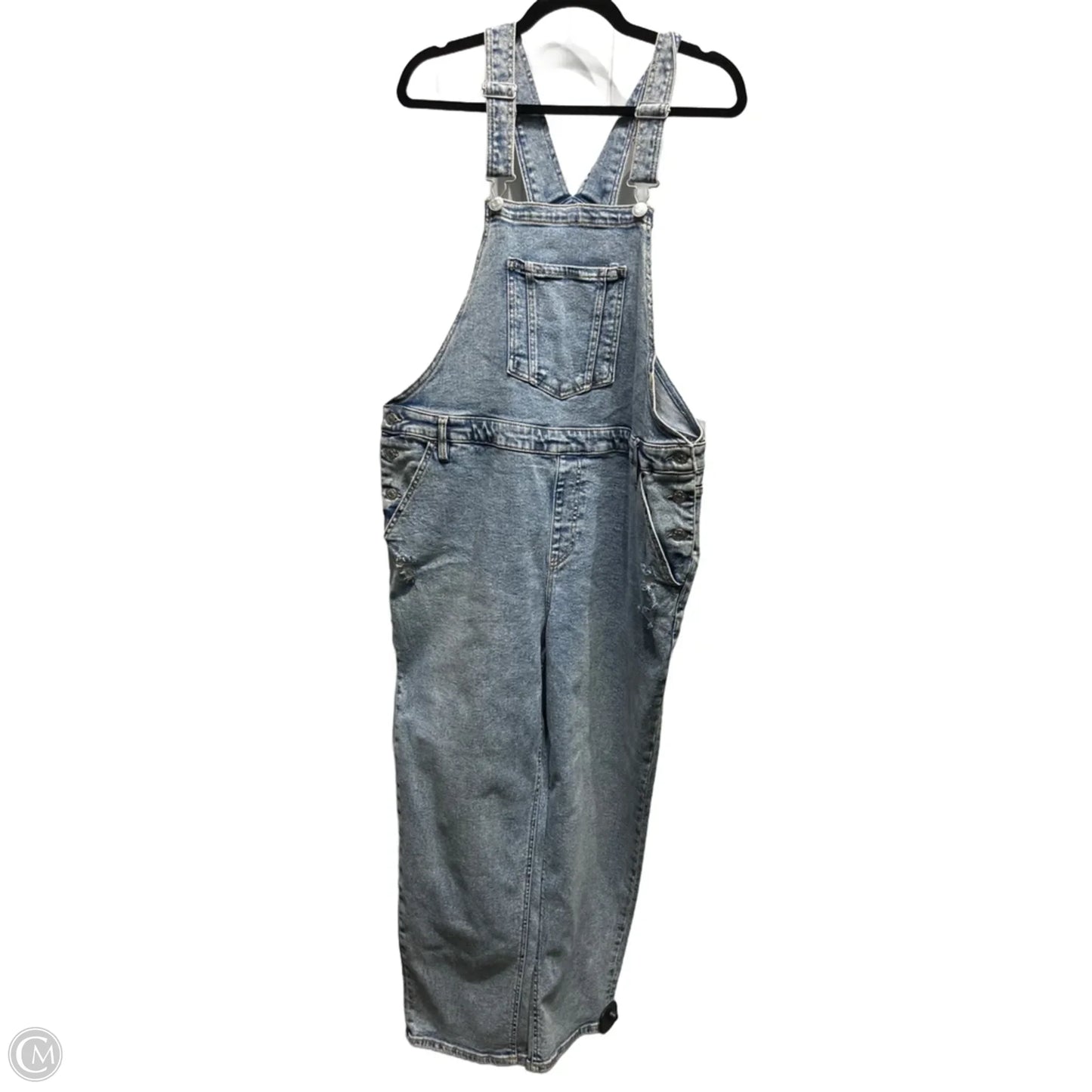Overalls By Ava & Viv In Blue Denim, Size: 18