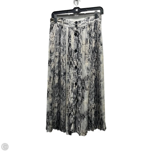 Skirt Midi By Zara Basic In Black & White, Size: M