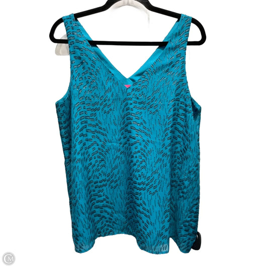 Top Sleeveless Designer By Lilly Pulitzer In Teal, Size: M