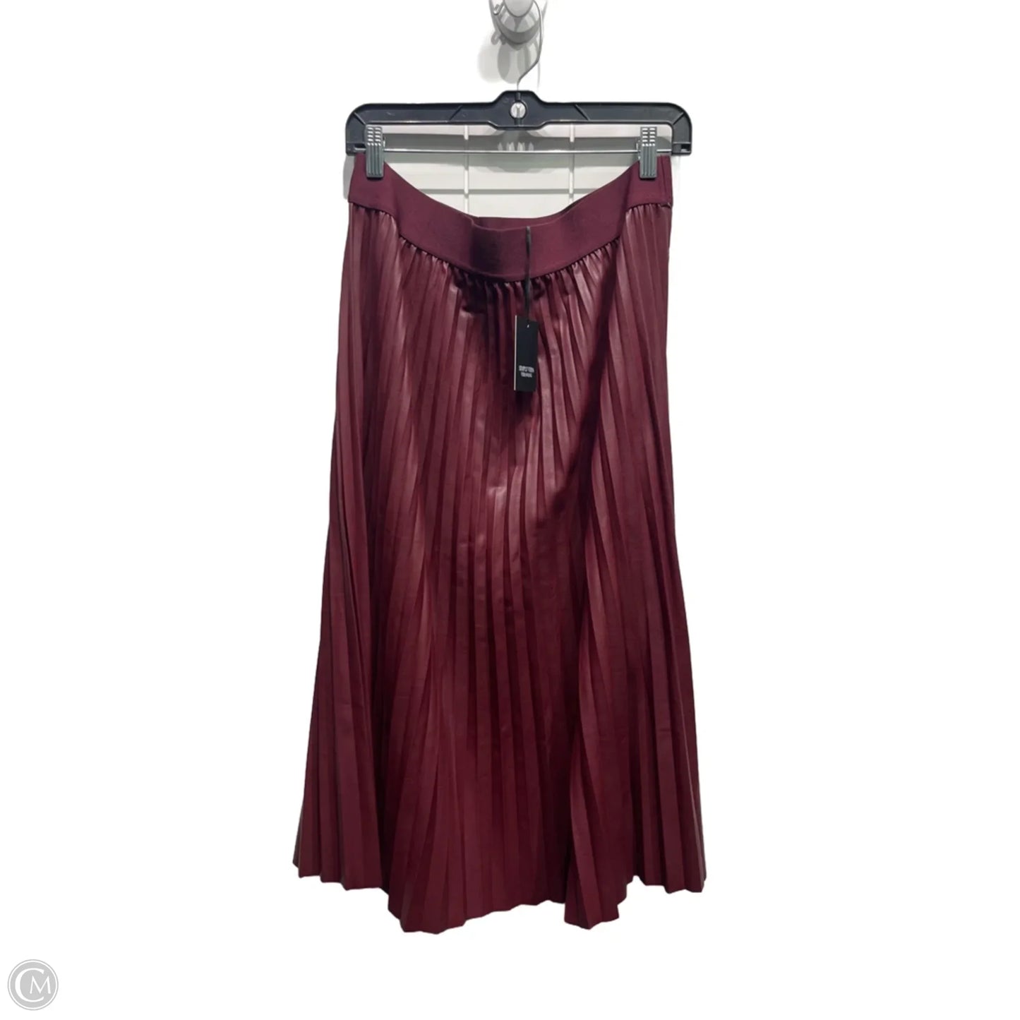 Skirt Midi By Simply Vera In Maroon, Size: L