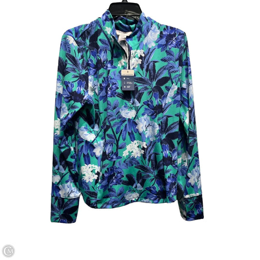 Top Long Sleeve By Tommy Bahama In Blue & Green, Size: Xl