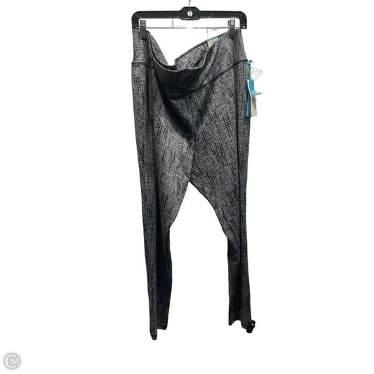 Athletic Leggings By Livi Active In Black & Grey, Size: 22