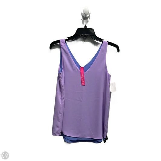 Top Sleeveless Designer By Lilly Pulitzer In Purple, Size: Xxs