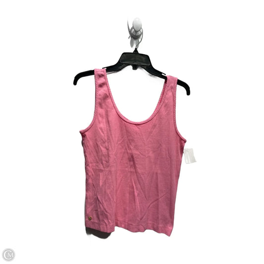 Top Sleeveless Designer By Lilly Pulitzer In Pink, Size: L