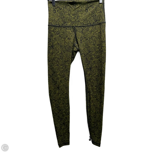 Athletic Leggings By Lululemon In Green, Size: 8