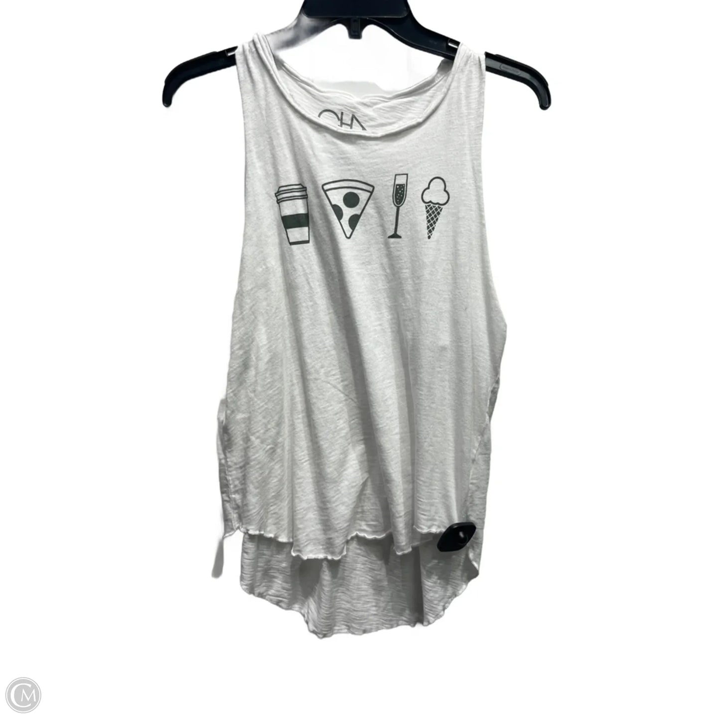 Top Sleeveless By charsor In White, Size: S