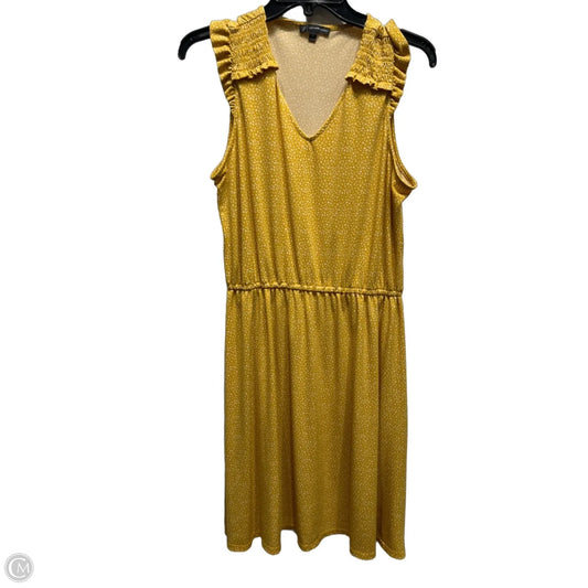 Dress Casual Short By Adrianna Papell In Yellow, Size: M