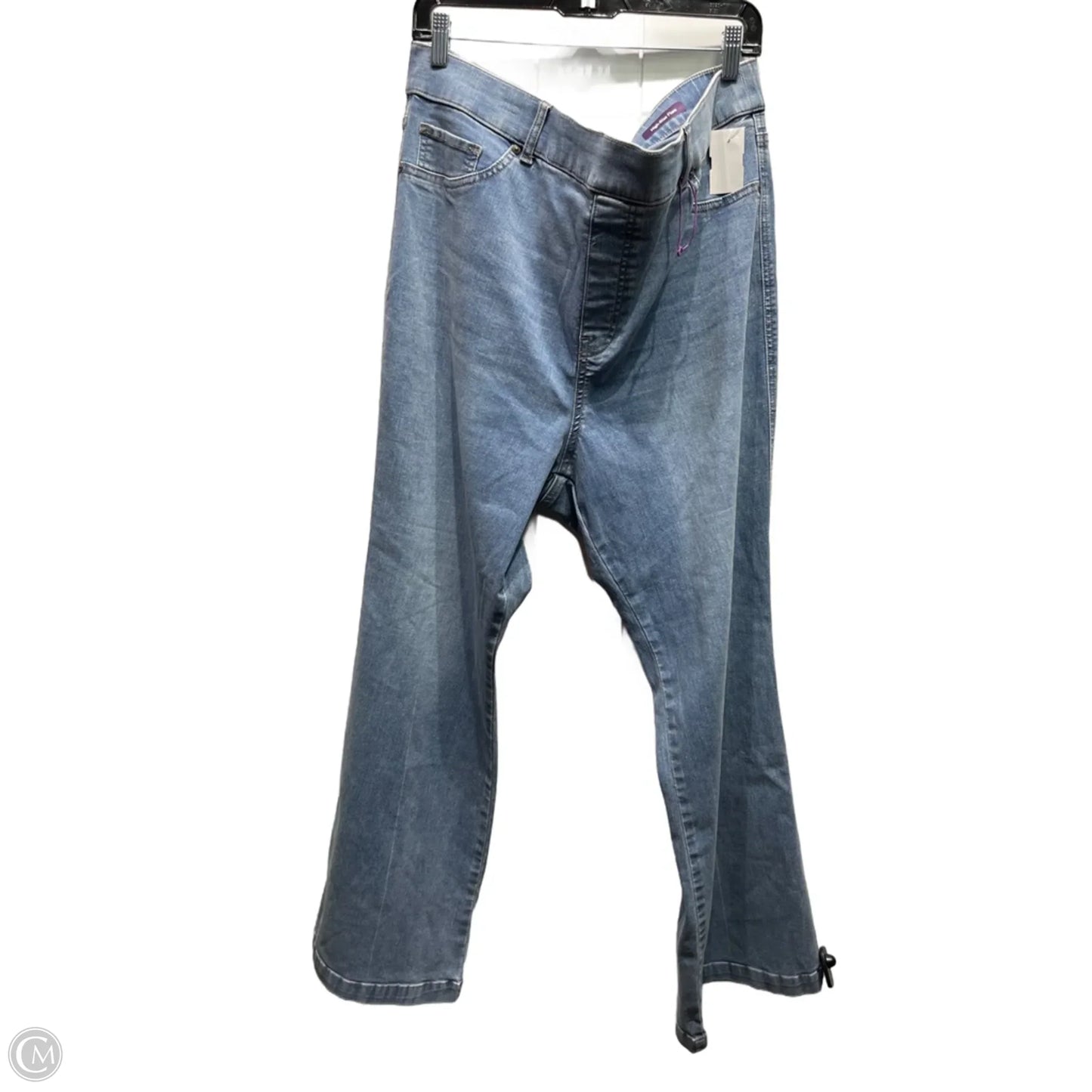 Jeans Wide Leg By Gloria Vanderbilt In Blue Denim, Size: 20