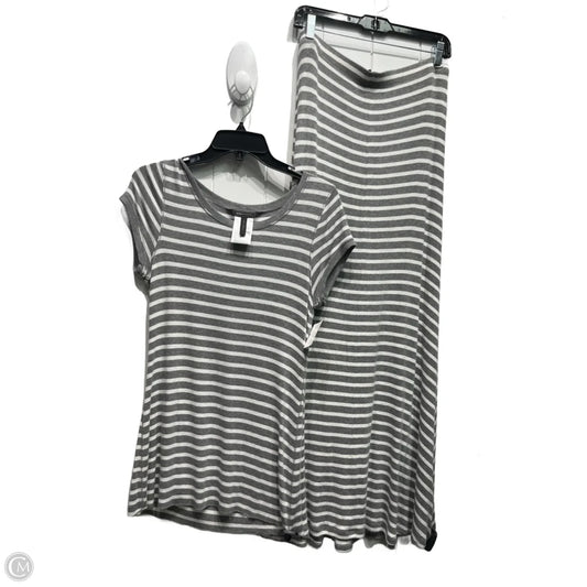 Skirt Set 2pc By Bcbgmaxazria In Grey, Size: L