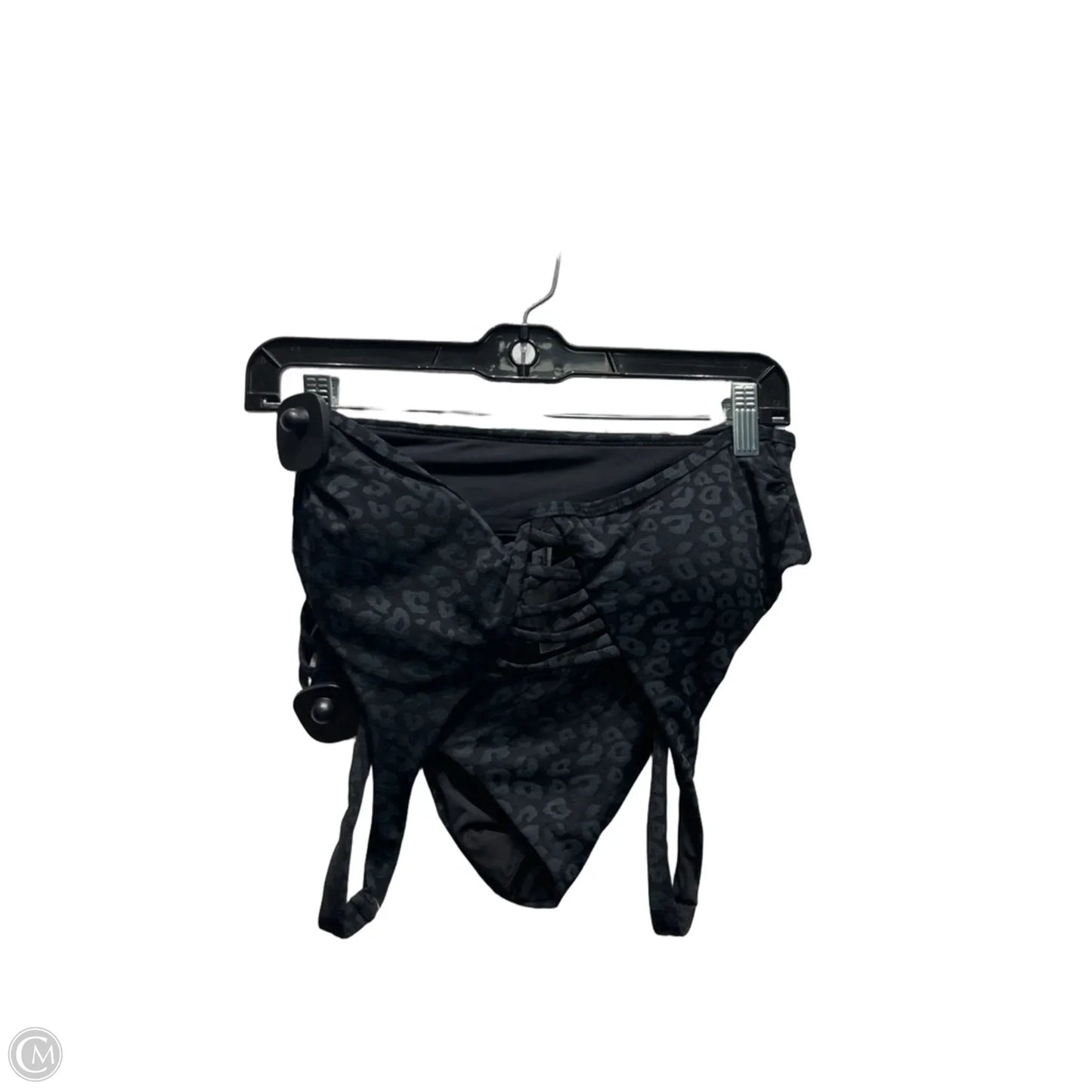 Swimsuit 2pc By TINIBIKINI In Black & Green, Size: L