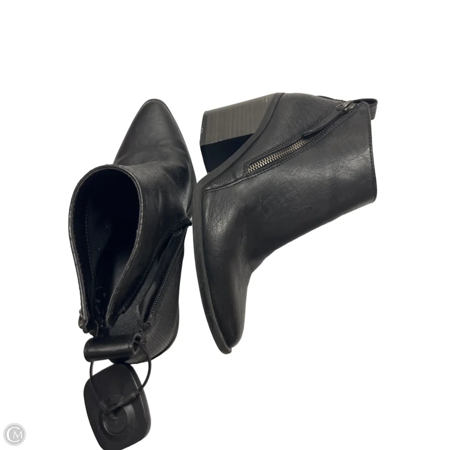Boots Ankle Heels By Universal Thread In Black, Size: 7
