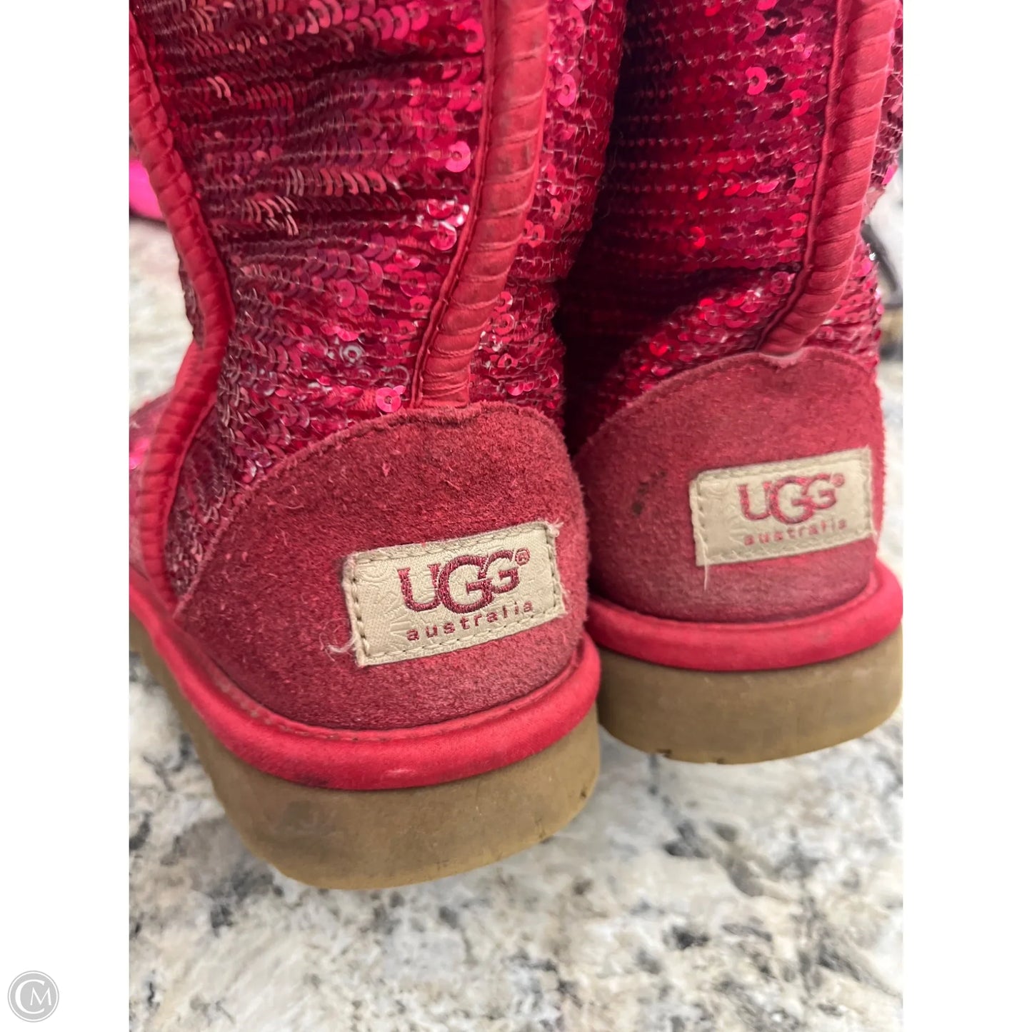 Boots Designer By Ugg In Pink, Size: 7