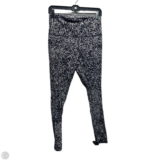 Athletic Leggings By Lululemon In Black & White, Size: 10