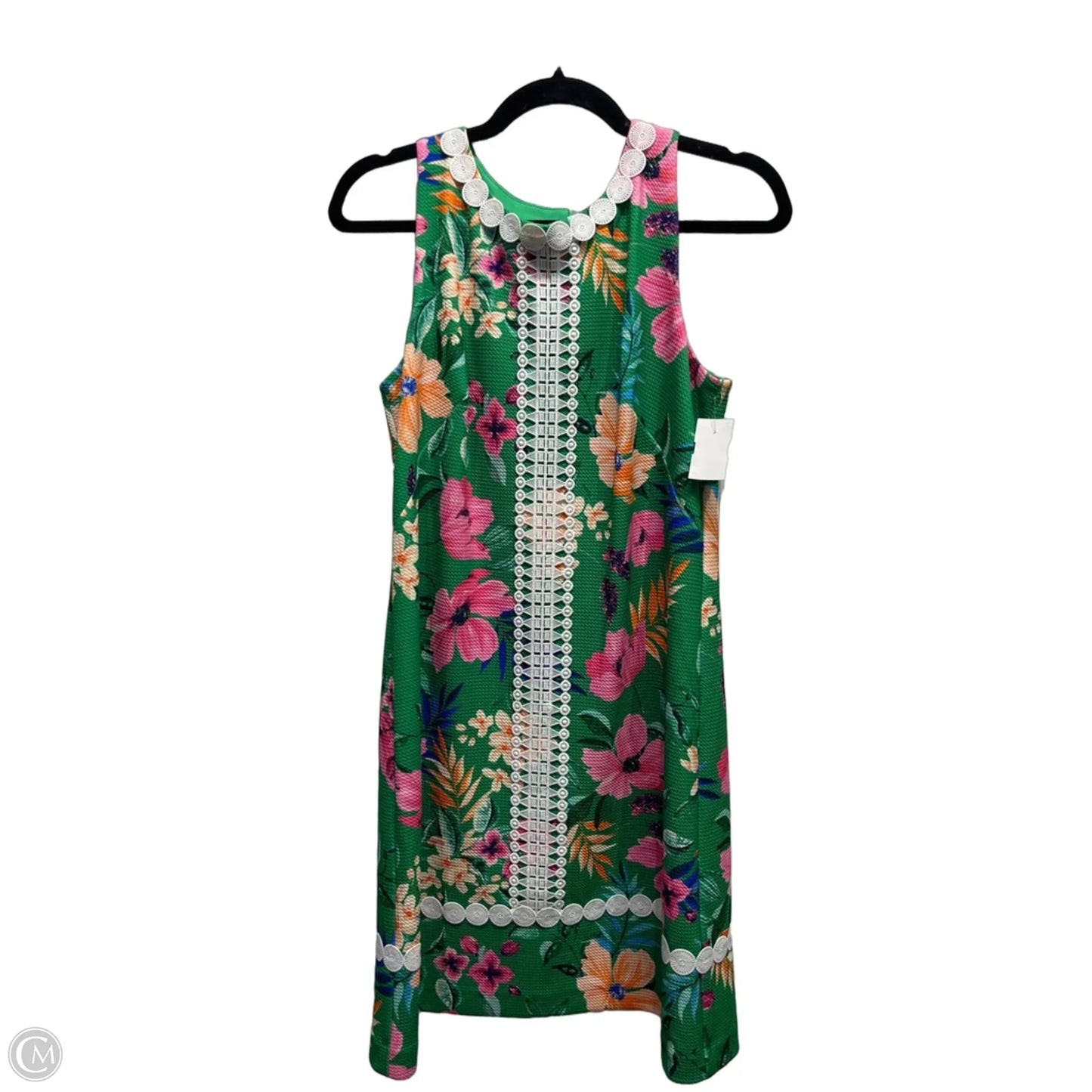 Dress Work By Eliza J In Green & Pink, Size: M