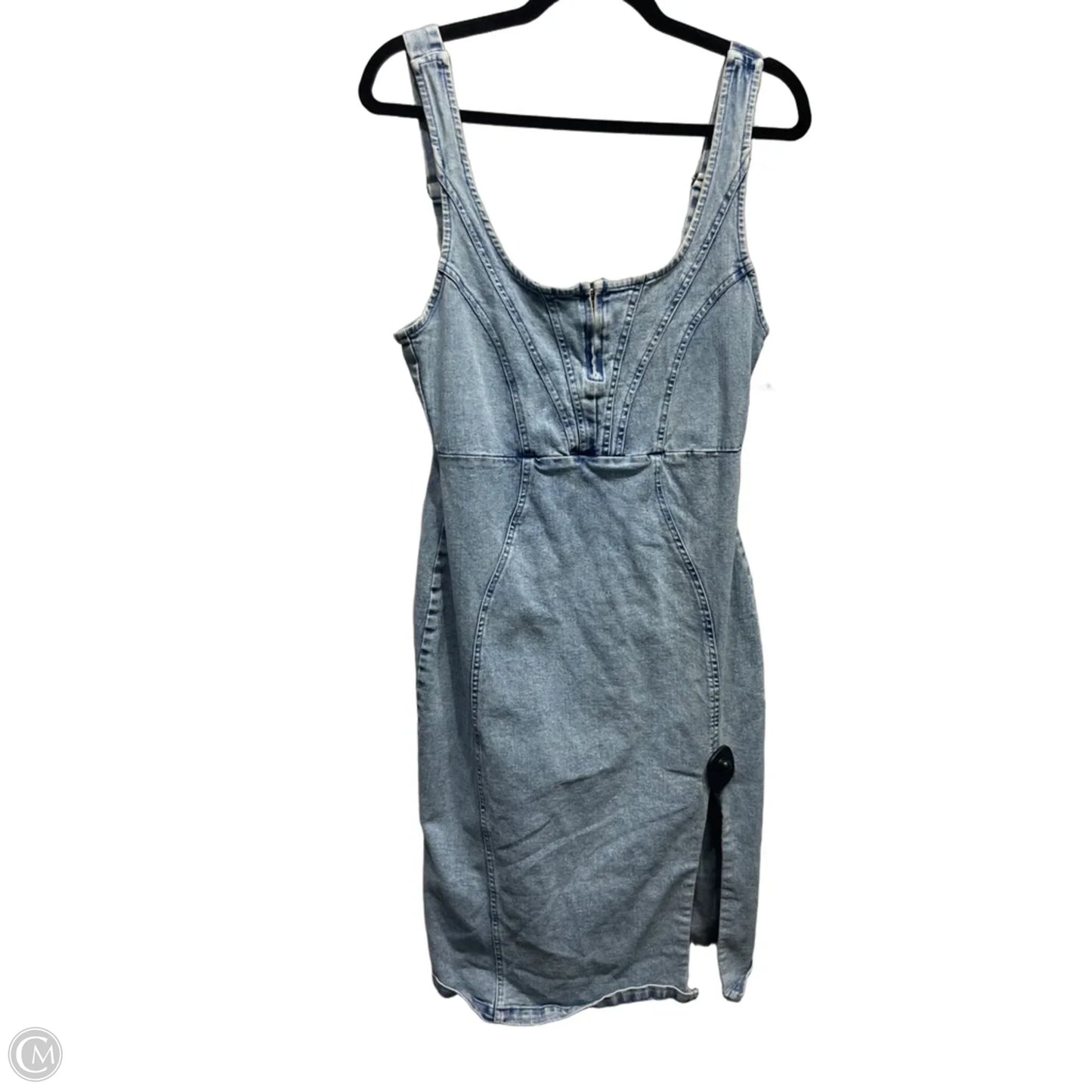 Dress Casual Short By Clothes Mentor In Blue Denim, Size: M